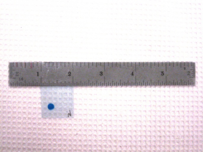 example of exposed radiometric film